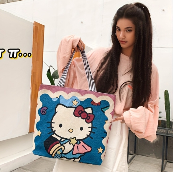 Hello Kitty Large Tote Bag purse - Picture 1 of 12